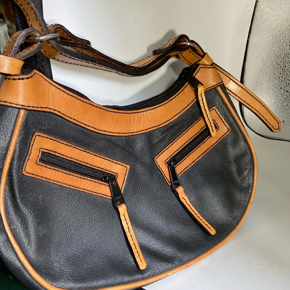 Pocketbook I think it’s real leather brown & copper colors 7” x 11” - Picture 1 of 3